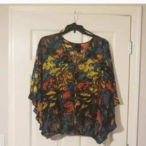 Colorful Torrid Blouse 1X
